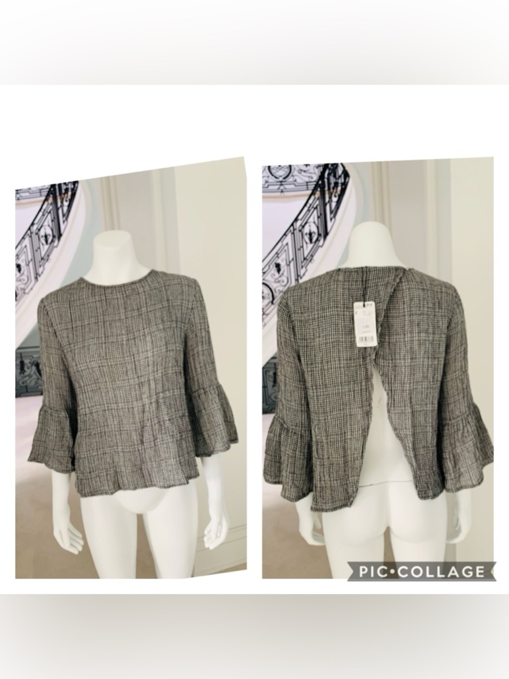 2 for $20 Brand new open back Gauze top